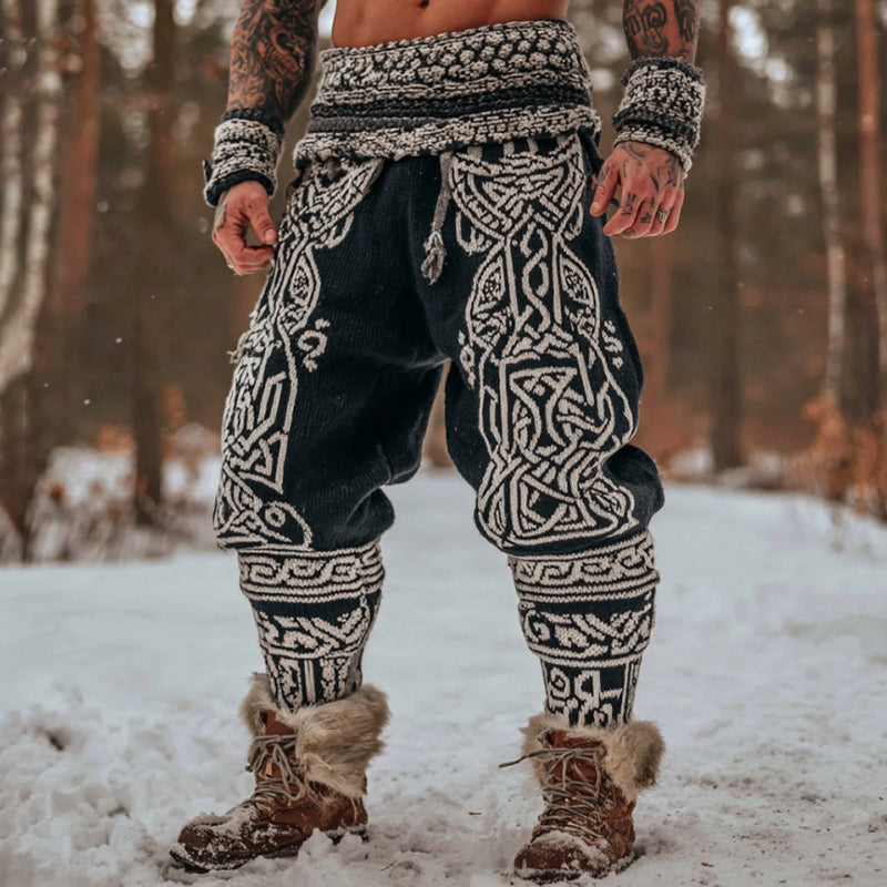 Men's Viking Tribal Celtic Art Knit Sweatpants artswardrobe
