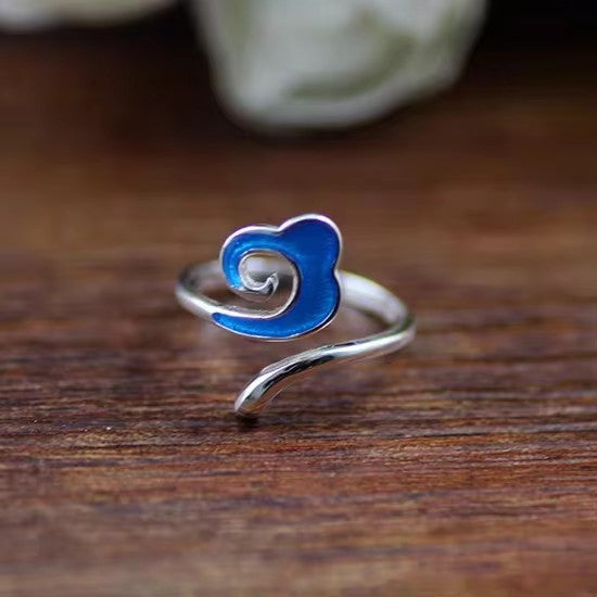 Blue Flower Ring