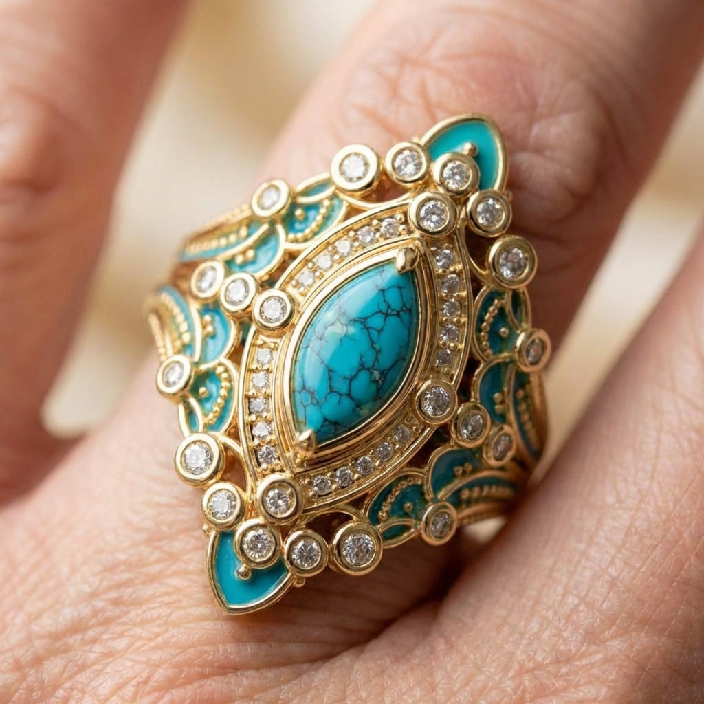 Turquoise Statement Ring