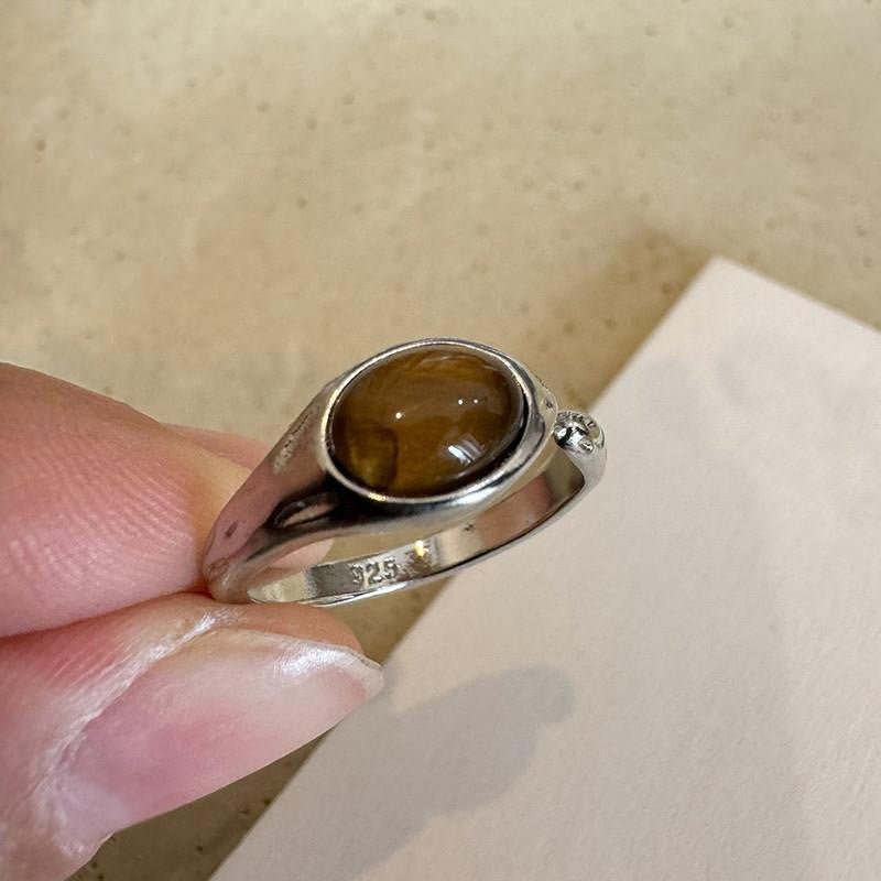 Classic Tiger'S Eye Ring