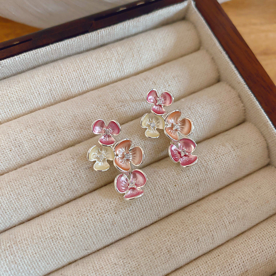 Colorful Flower Earrings