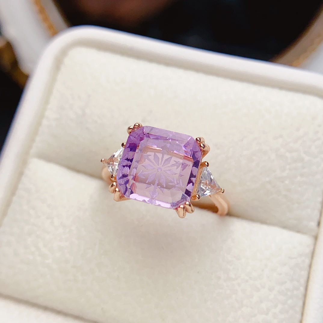 Elegant Amethyst Ring
