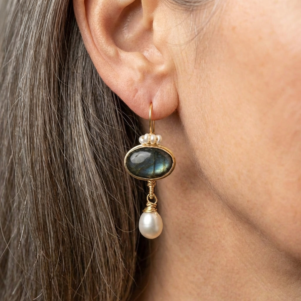 Black Pearl Earrings