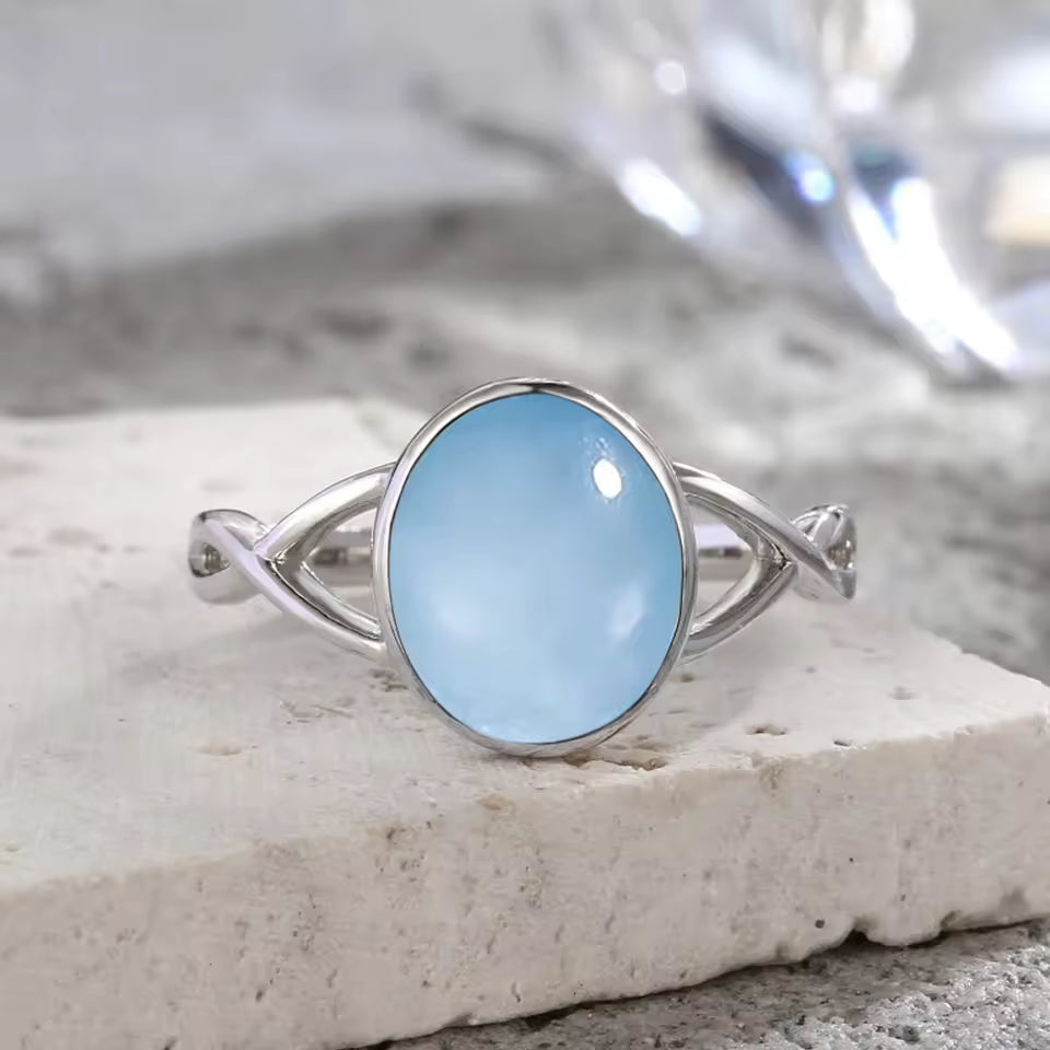 Elegant Blue Topaz Ring