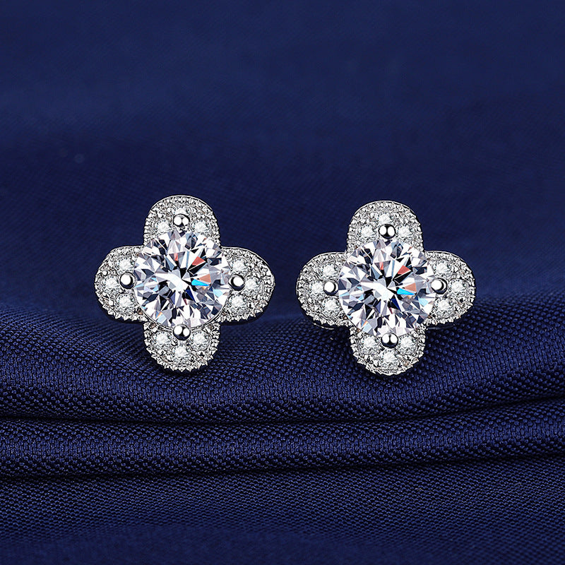 Elegant Crystal Four Petal