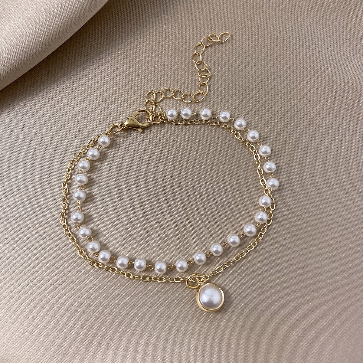 Elegant Double Layer Seed Pearl