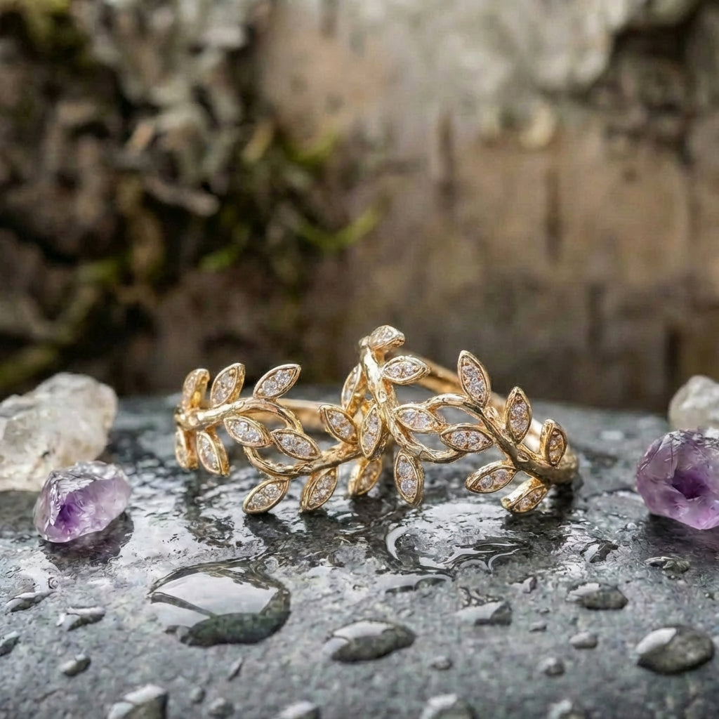 Elegant Leaf Hoop Earrings