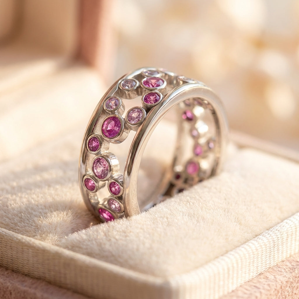 Elegant Pink Sapphire Ring