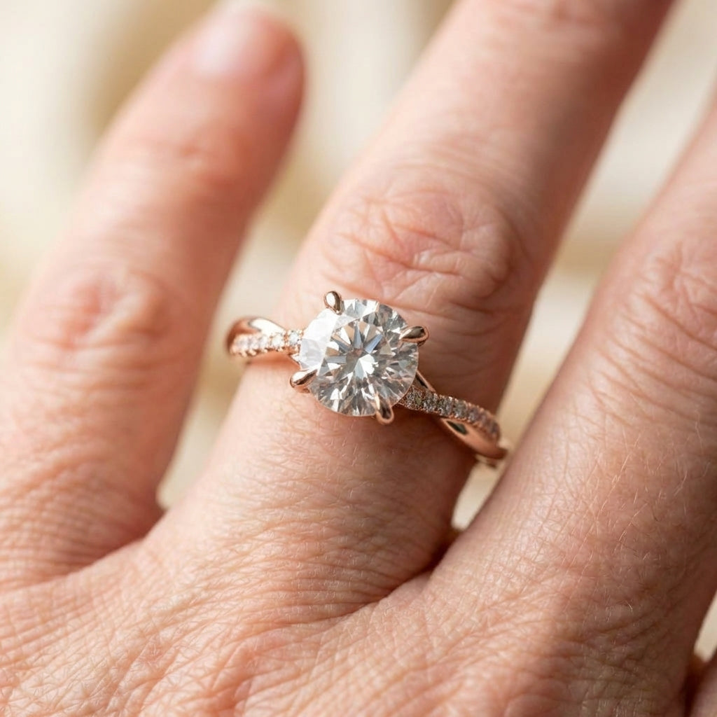 Rose Gold Diamond Ring