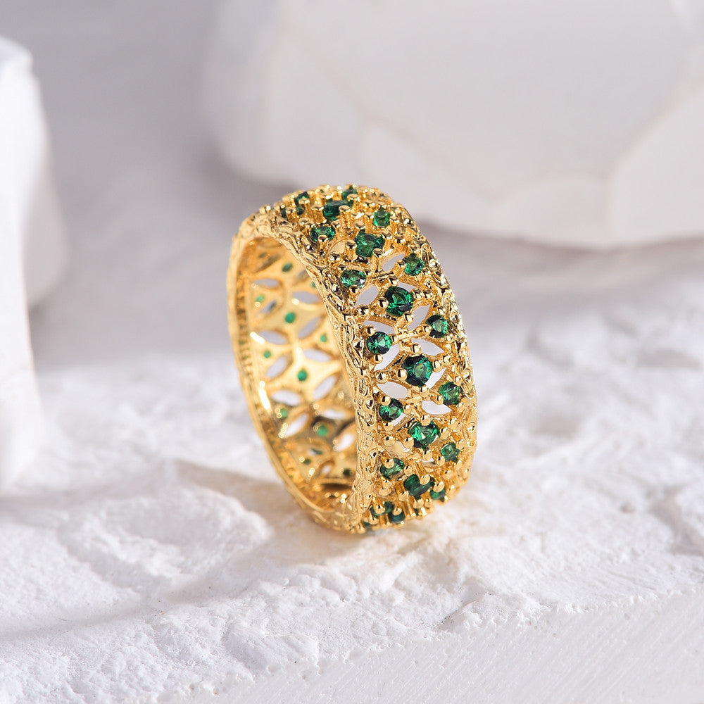 Emerald Filigree Ring