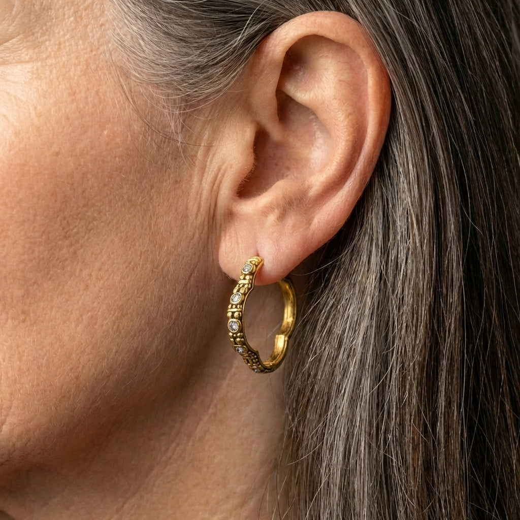 Boho Golden Hoop Earrings