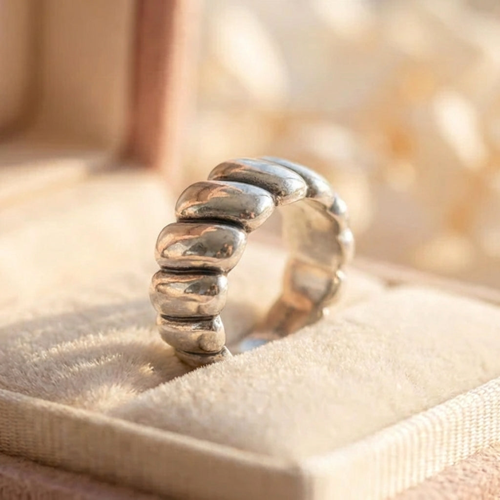 Vintage Silver Geometric Ring