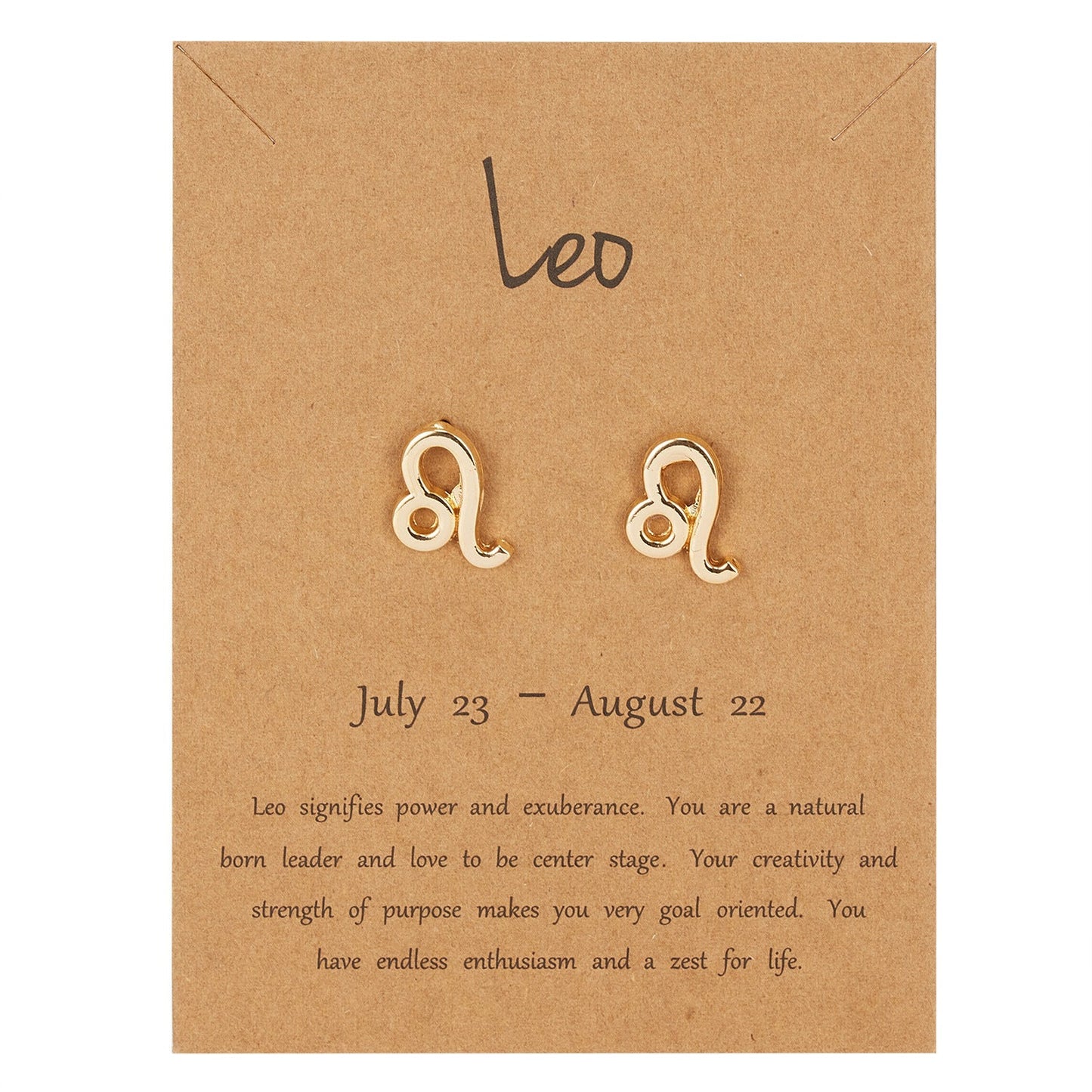 Leo Zodiac Earrings