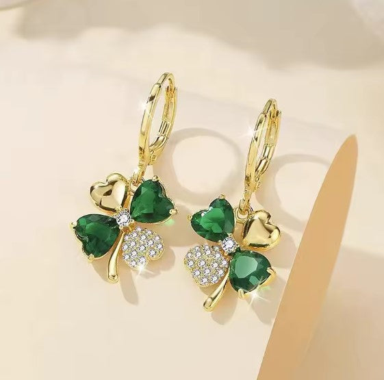 Luxury Clover Drop Earrings