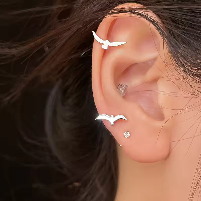 Minimalist Bird Earrings