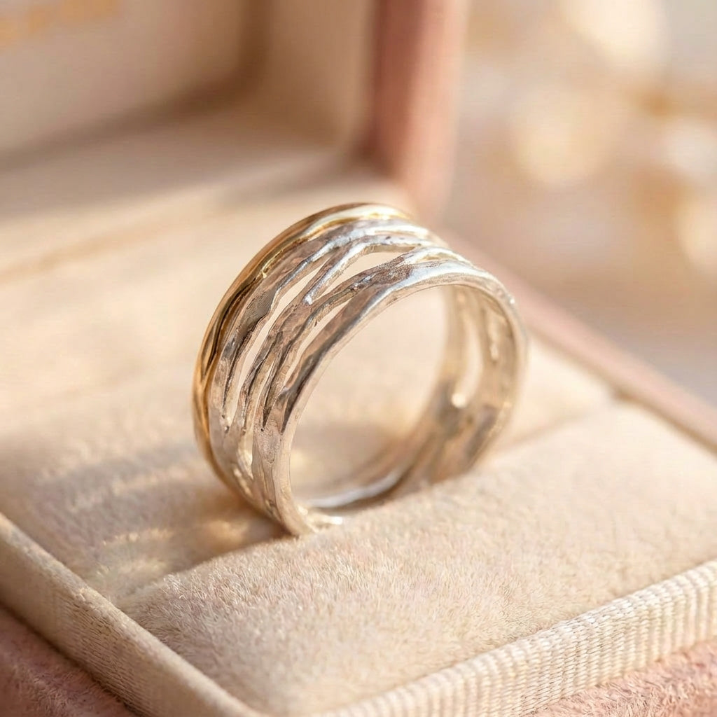 Minimalist Two Tone Ring