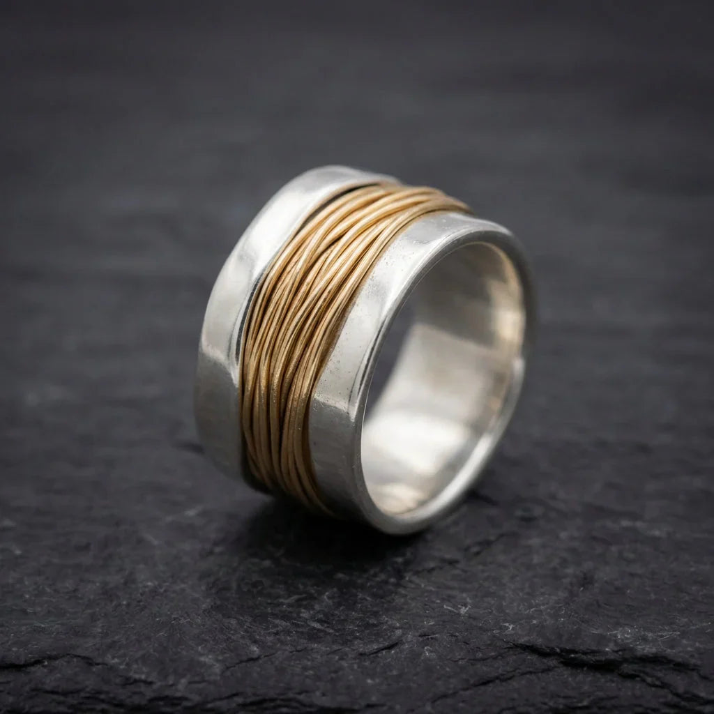 Modern Mixed Metal Ring