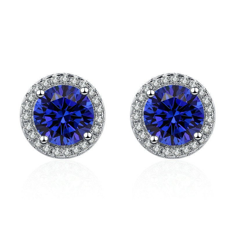 L��cia Celestine White Gold Earrings