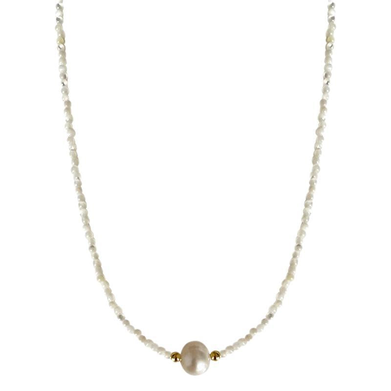 Handgemaakte vintage Parel Ketting