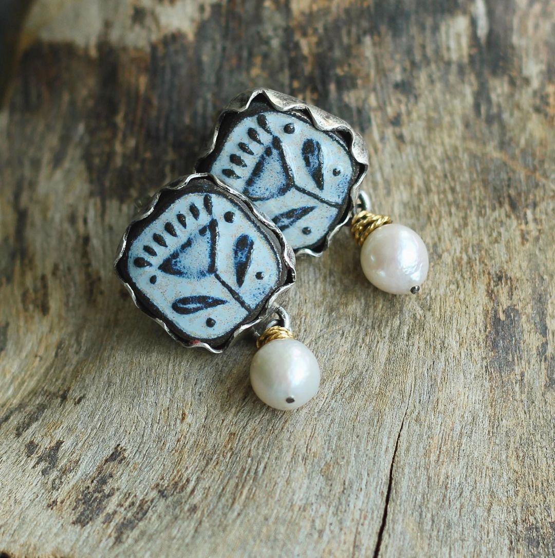 Prachtige Parel Oorbel met unieke stijl