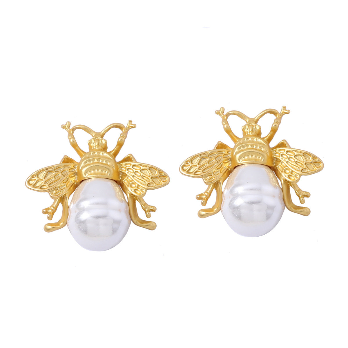 Handgemaakte vintage Parel Oorbel