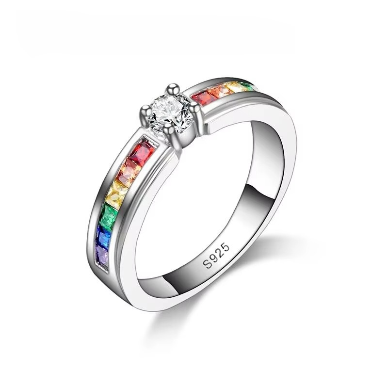 Rainbow Crystal Ring