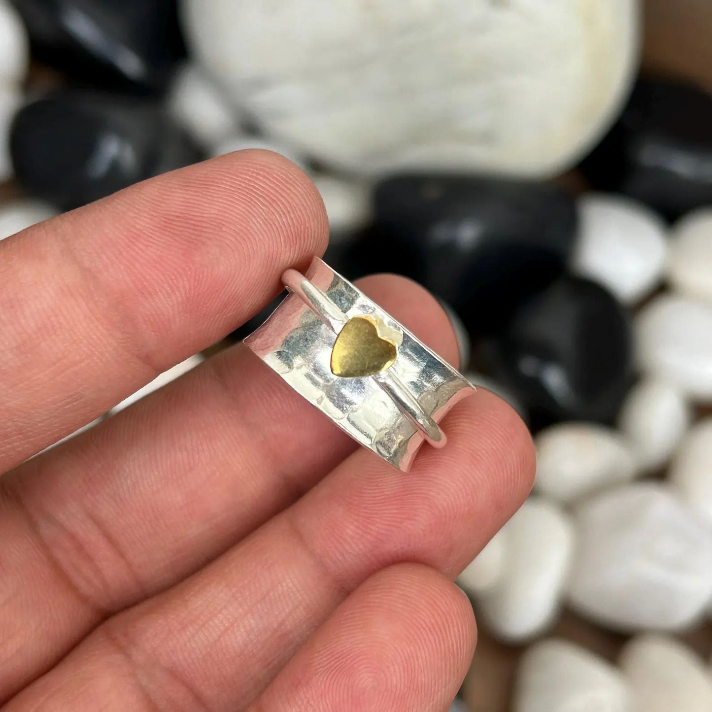 Romantic Gold Heart Ring