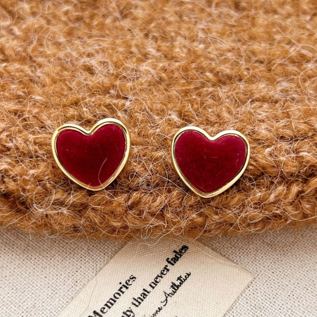 Romantic Red Heart Earrings