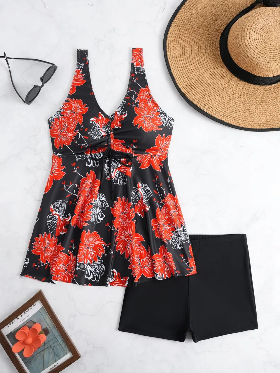 Casually Elegant Swimsuit with a Refined Edge