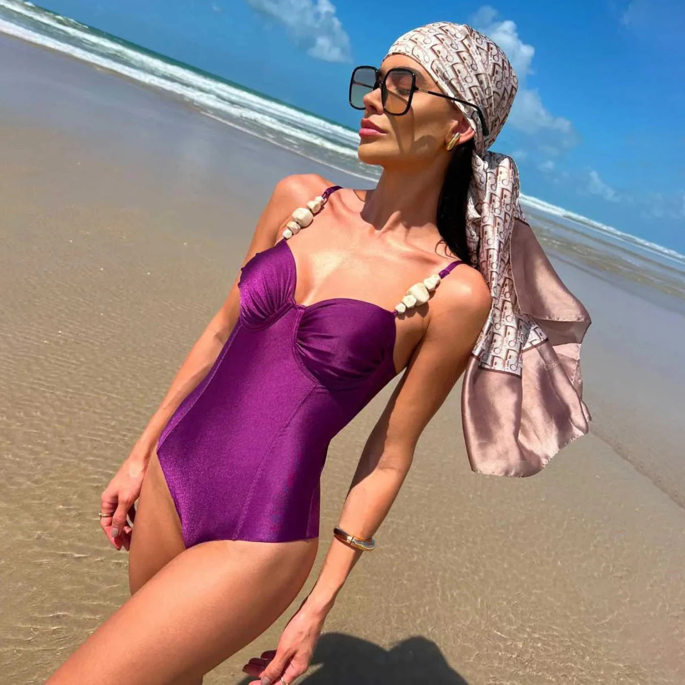 Classic Vintage Bikini with a Flattering Fit