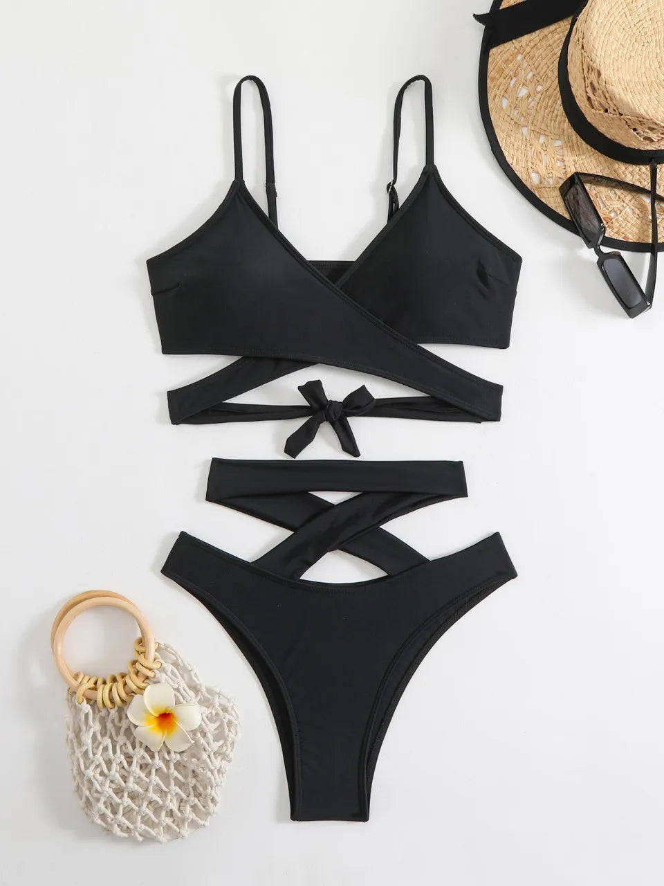 Subtly Elegant Bikini with a Refined Vintage Look