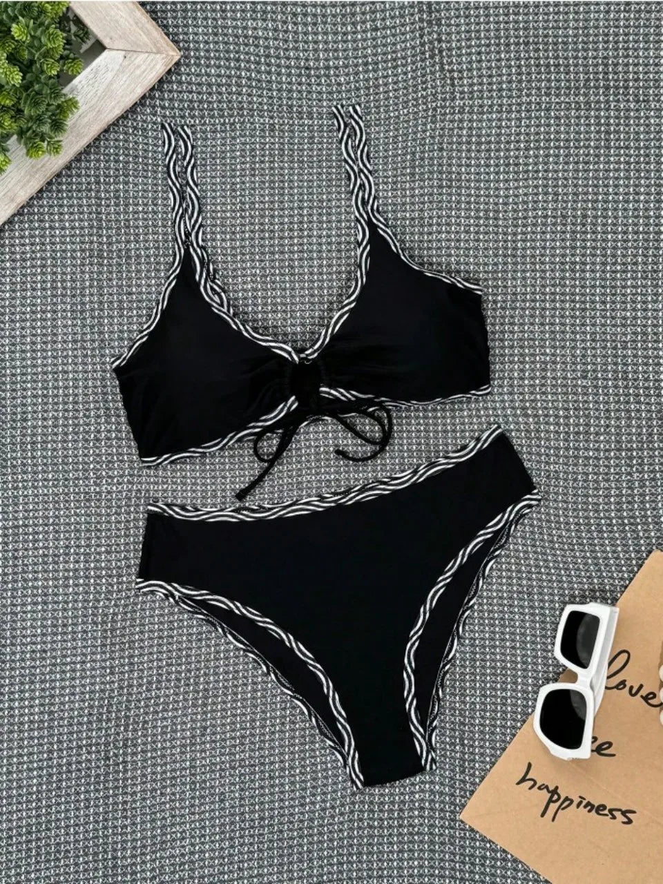 Vintage Inspired Bikini with a Contemporary Edge