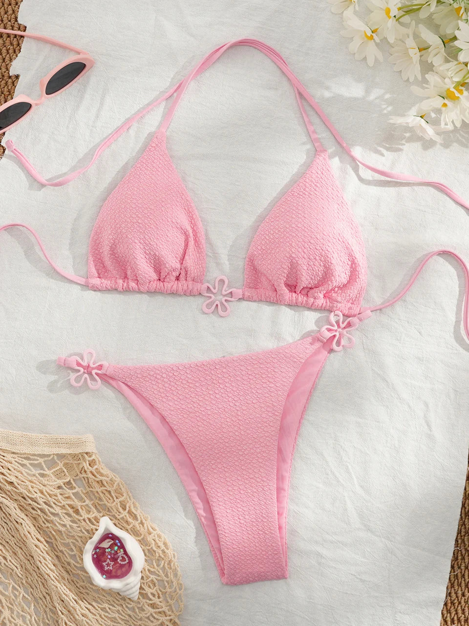 Subtly Elegant Bikini with a Refined Vintage Look