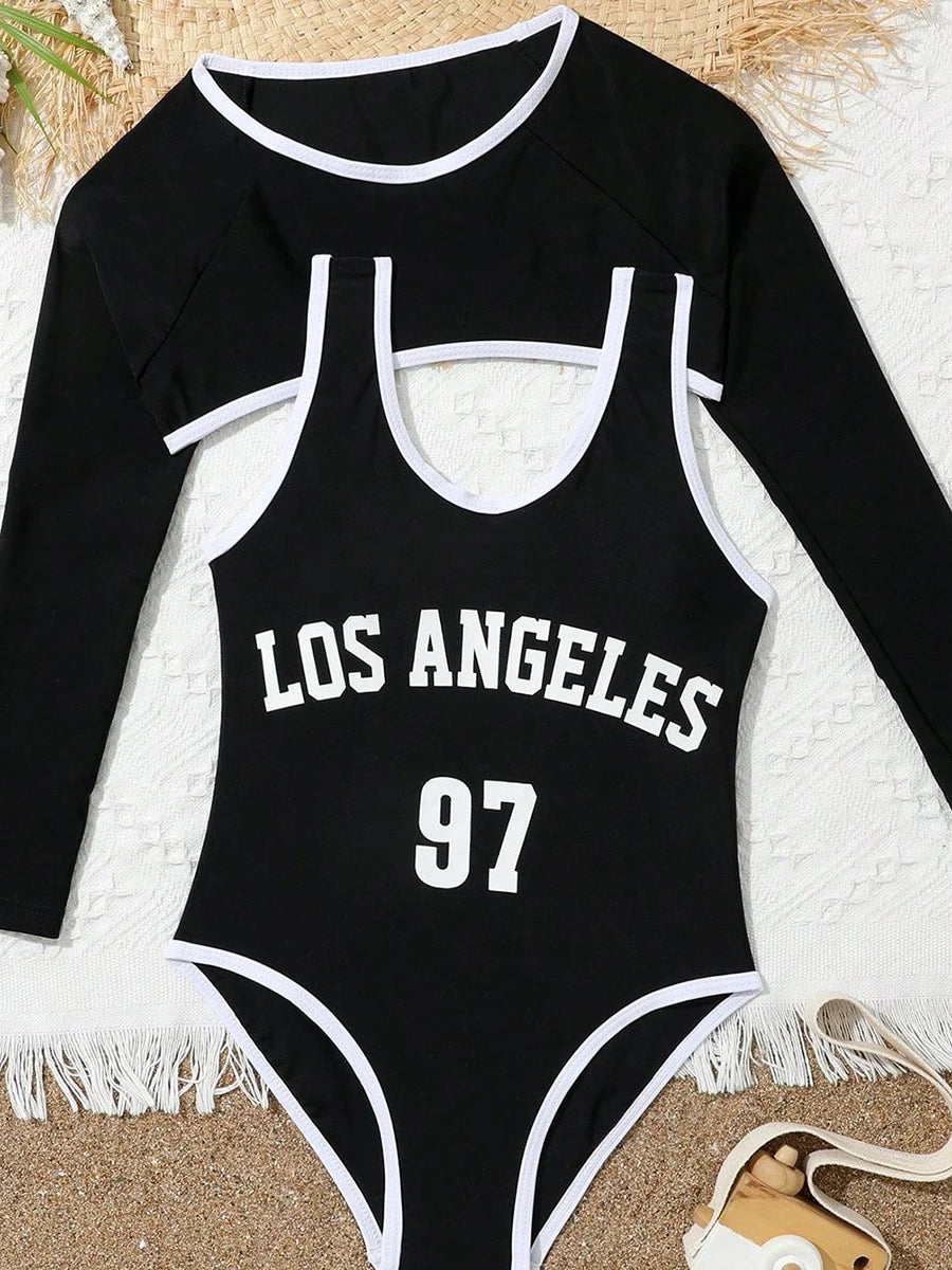 Casually Elegant Swimsuit with a Refined Edge