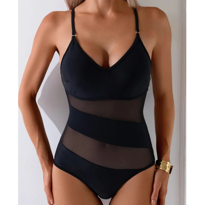 Casually Elegant Bathing Suit with a Refined Edge