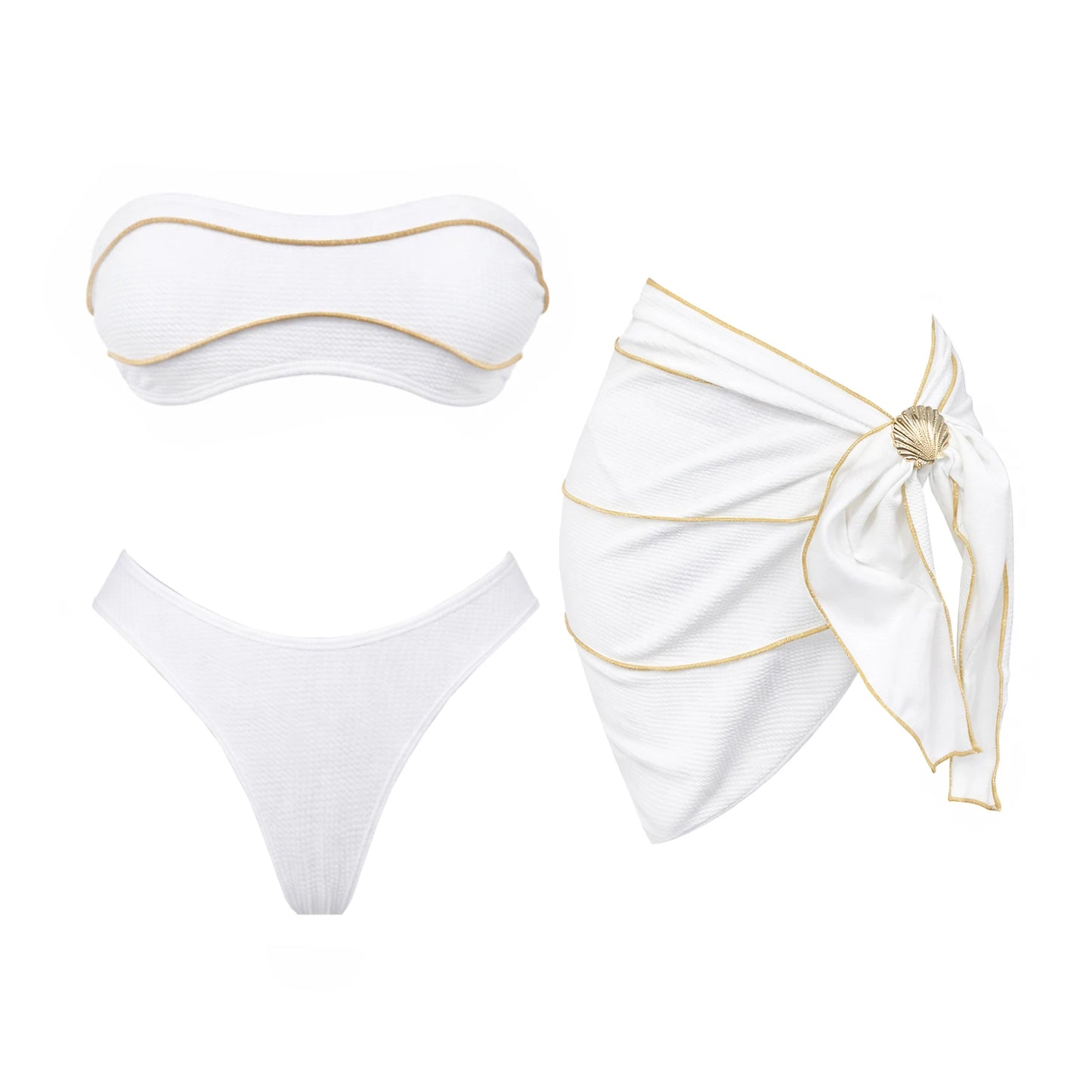 Subtly Elegant Bikini with a Refined Vintage Look