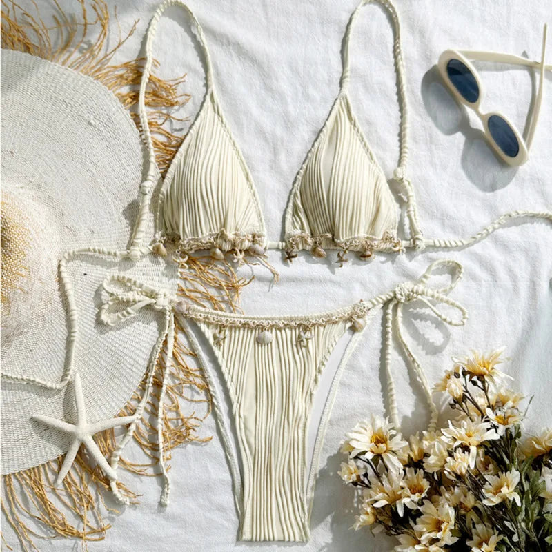 Subtly Elegant Bathing Suit with a Refined Vintage Look
