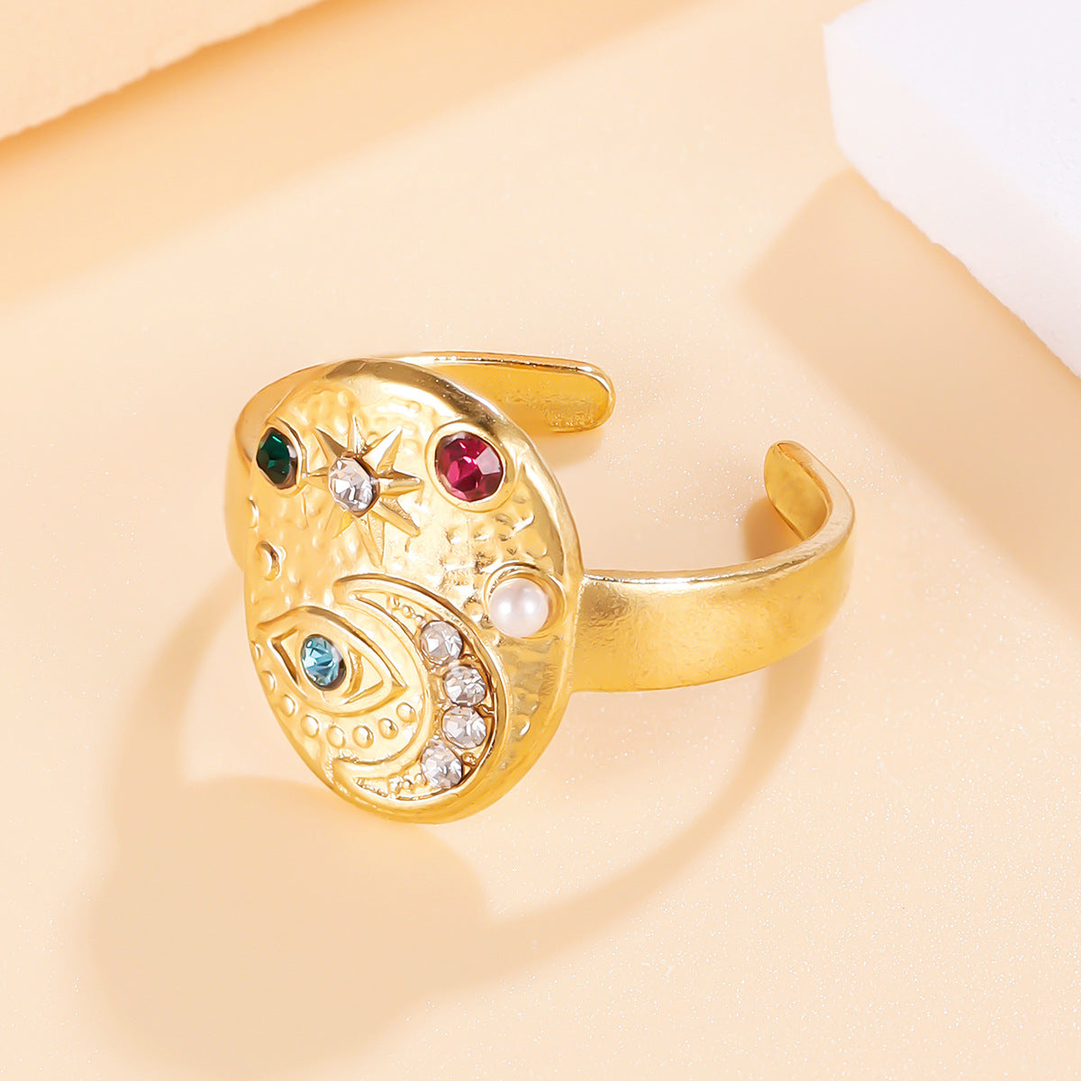 Statement Gold Cuff Ring