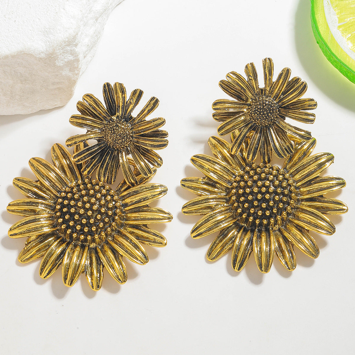 Statement Sunflower Earrings