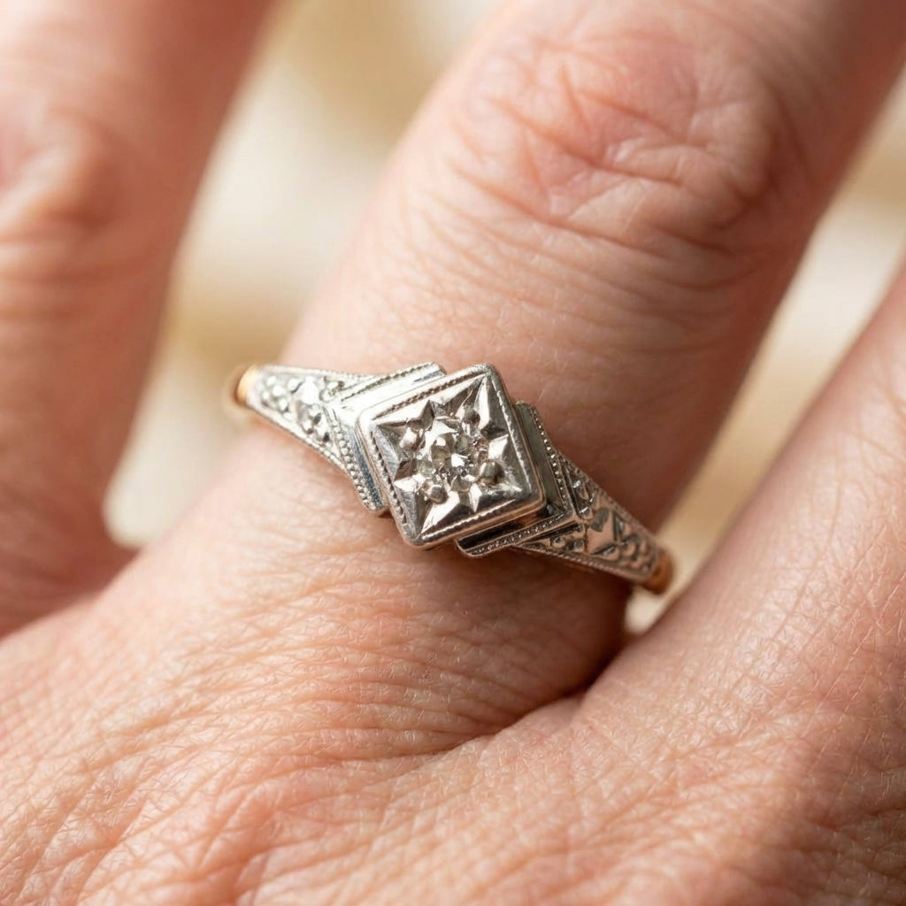 Diamond Square Ring