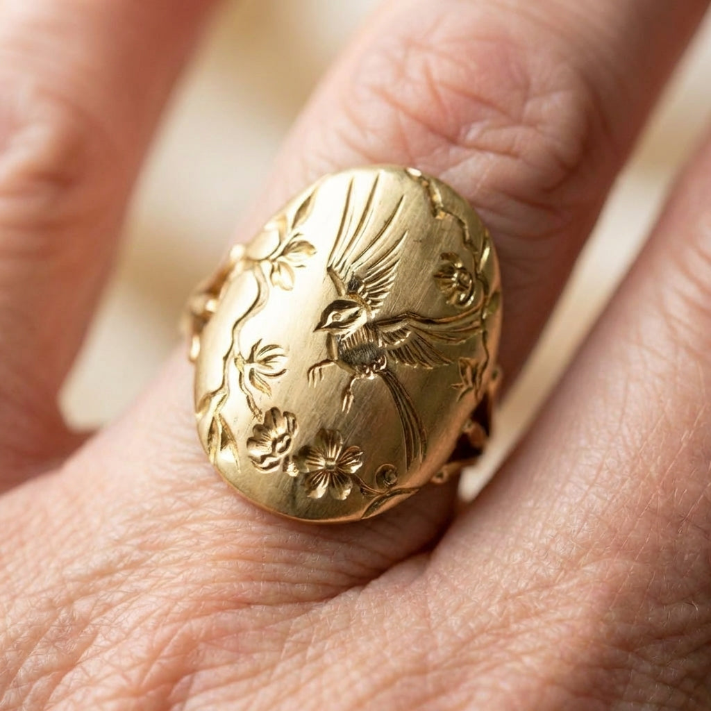 Gold Swallow Ring