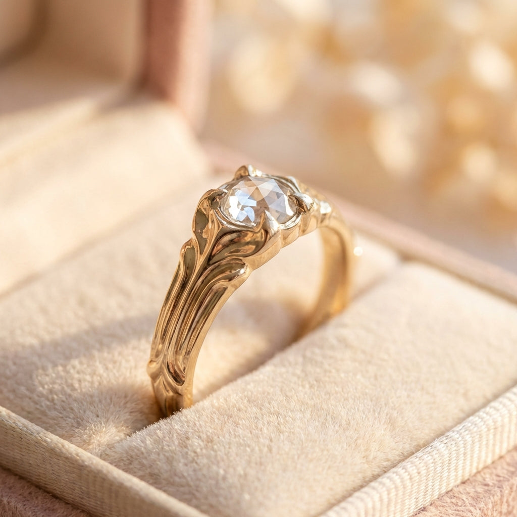 Vintage Gold Zircon Ring