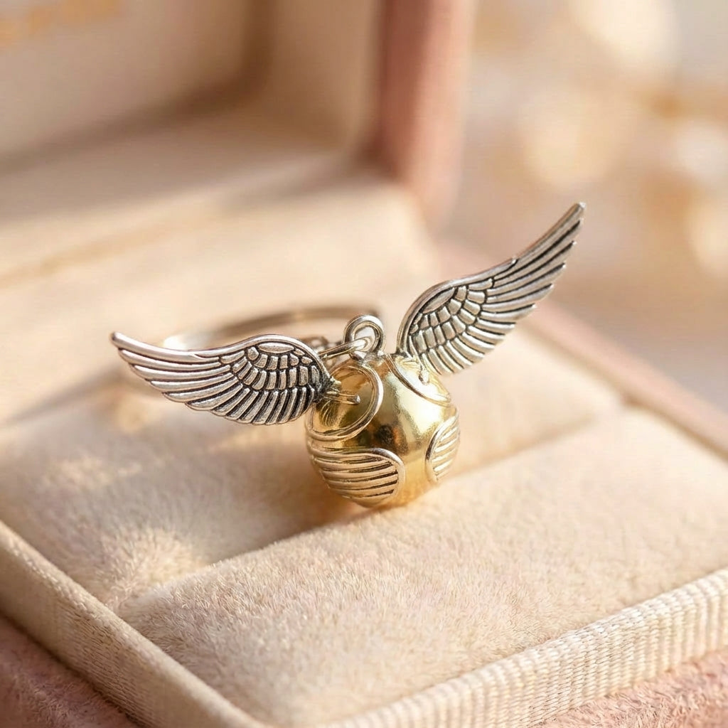 Vintage Golden Snitch Keychain