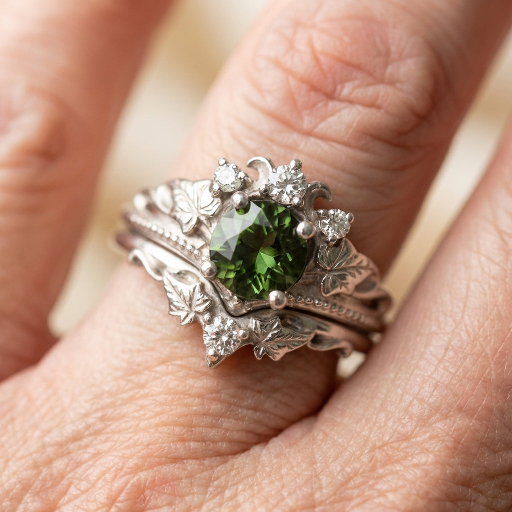 Green Stone Ring