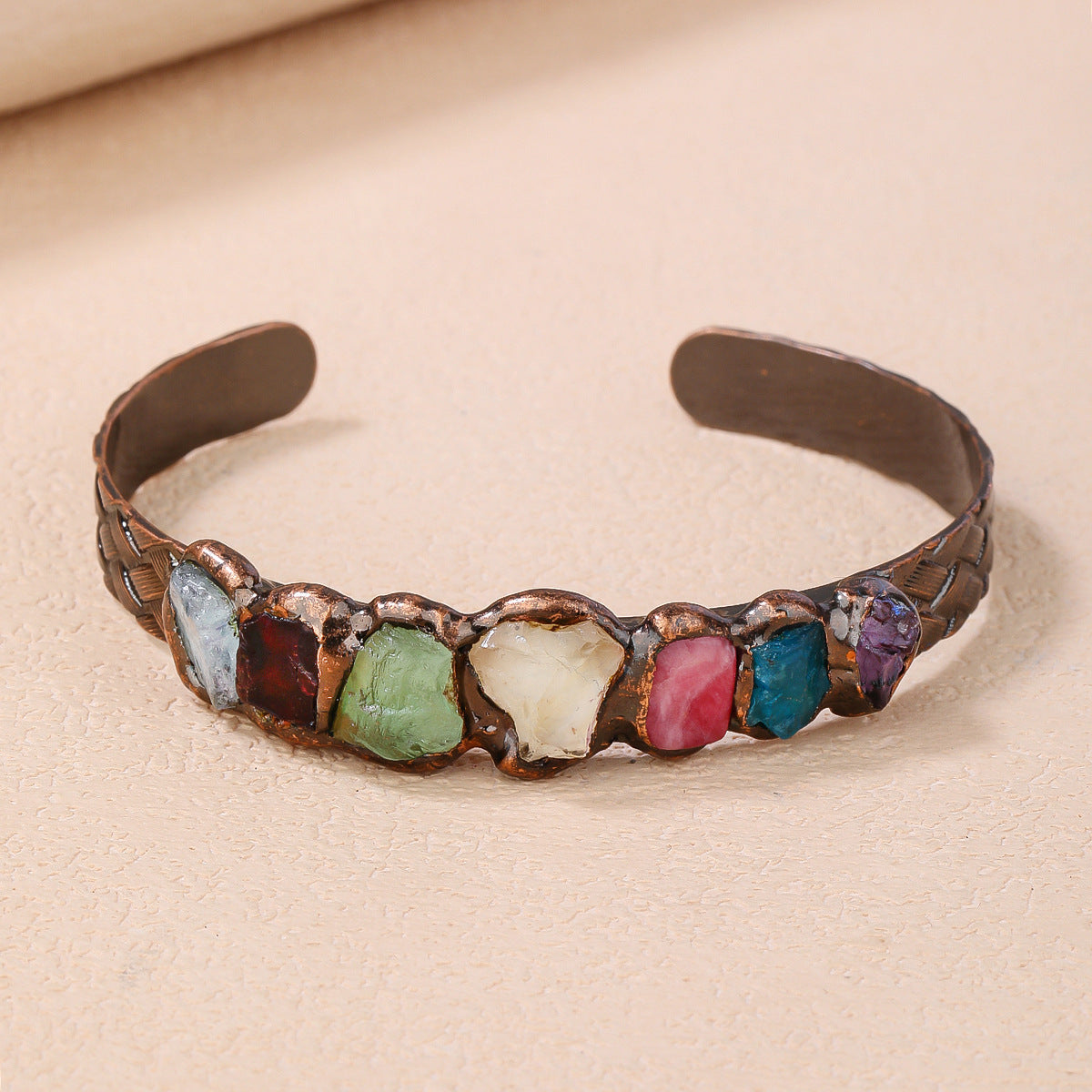 Vintage Multistone Cuff Bracelet