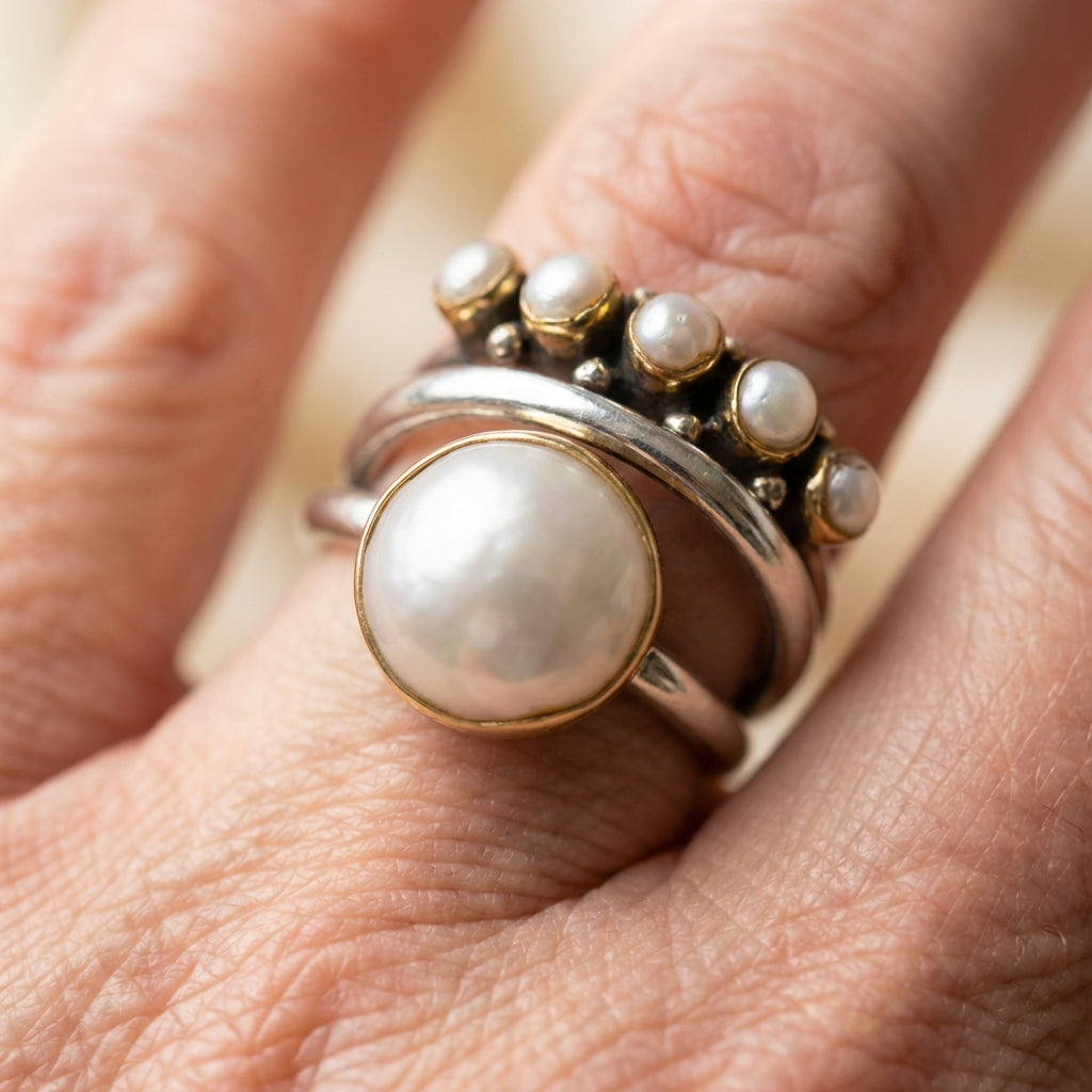 Pearl Crown Ring