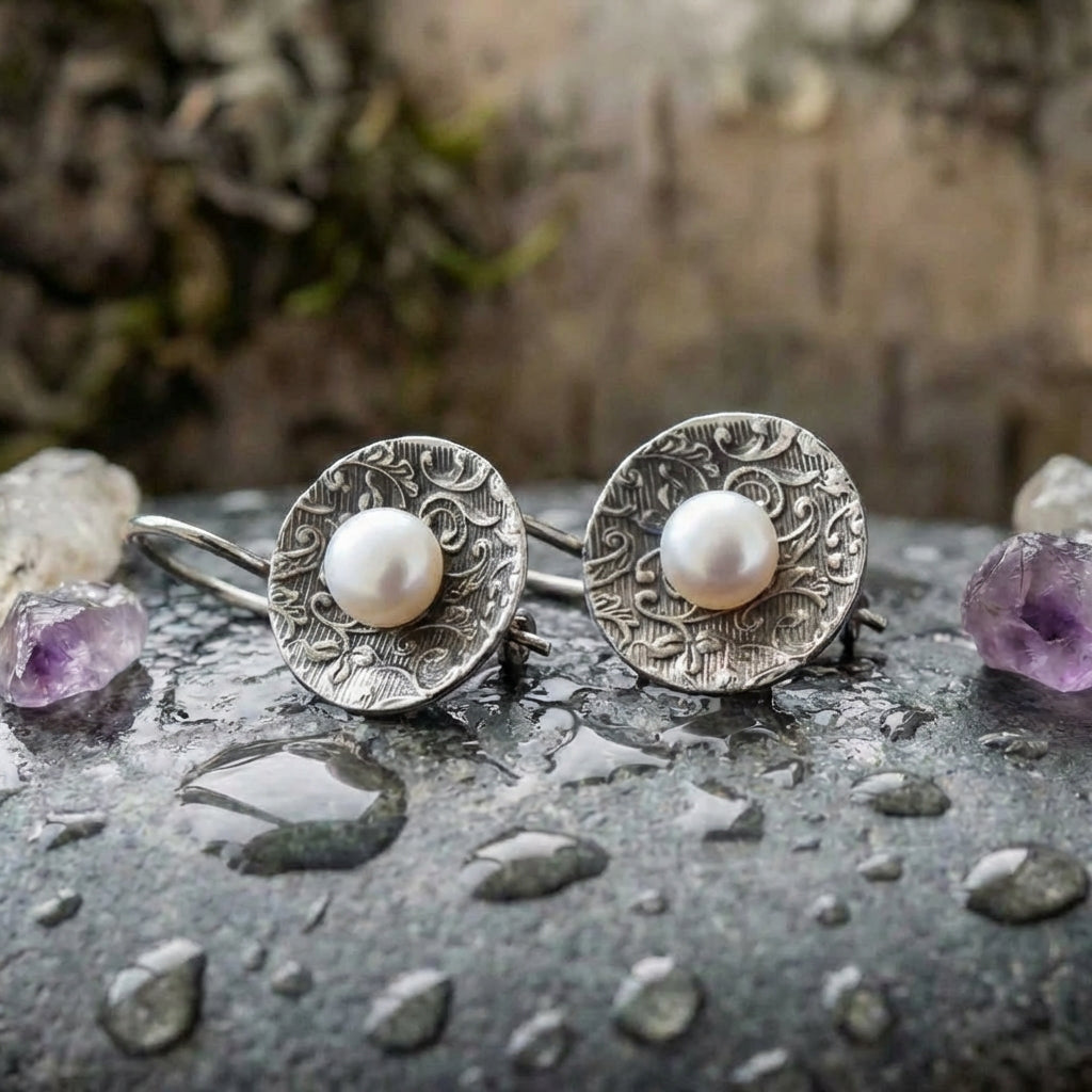 Vintage Pearl Dangle Earrings