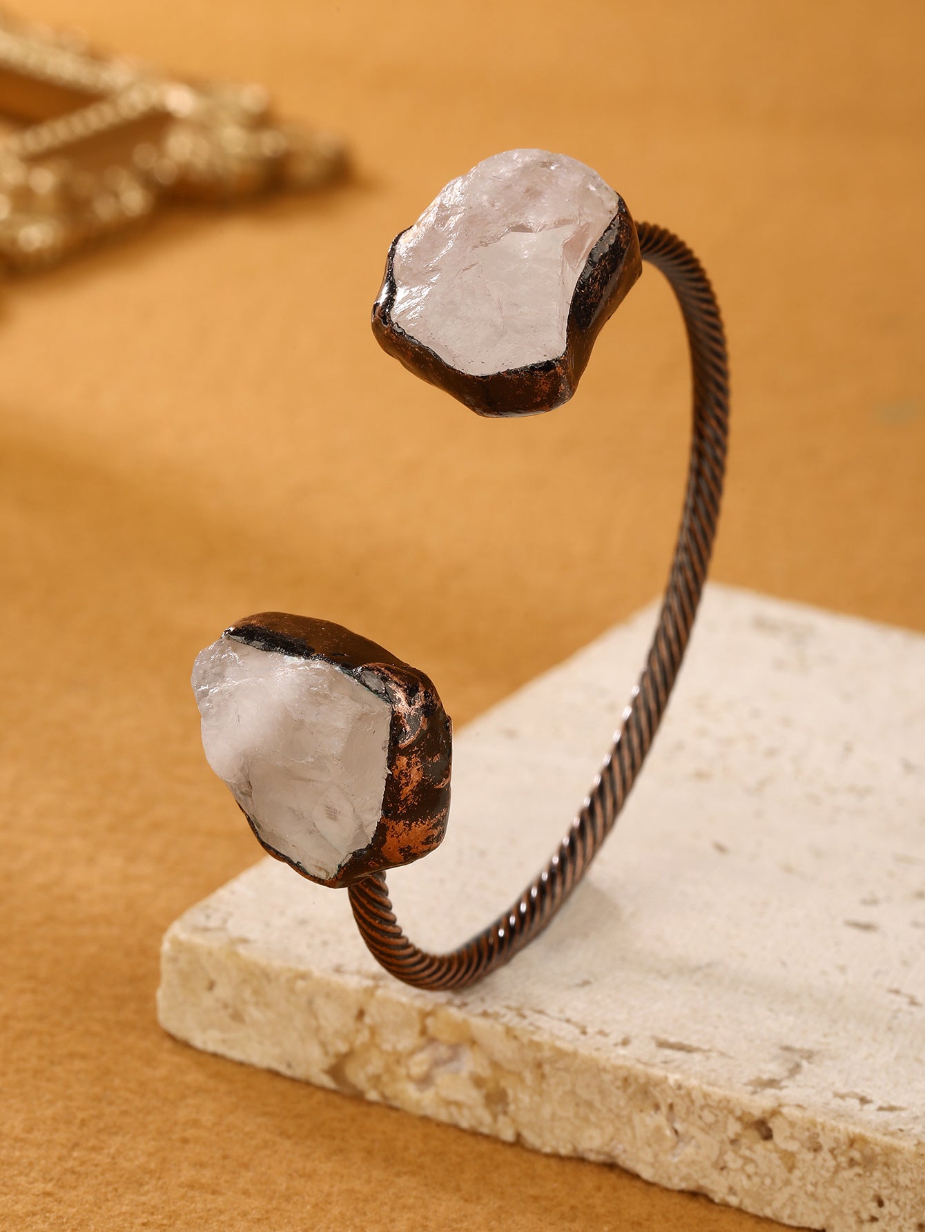 Vintage Quartz Cuff