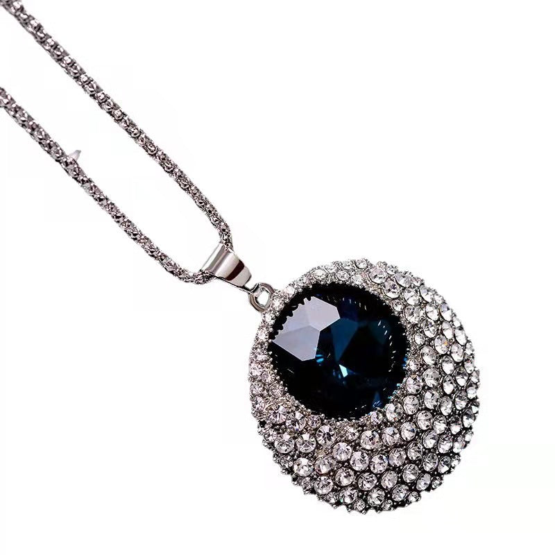 Vintage Sapphire Blue Crystal