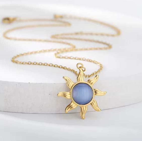 Vintage Sun Opal Pendant